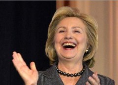 Bà Hillary Clintin ứng viên đảng dân chủ. Ảnh Politicususa