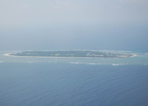 Đảo Ba Bình thuộc chủ quyền của Việt Nam bị Đài Loan chiếm giữ trái phép. Ảnh: CNA