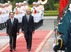 TT Mỹ Barack Obama và CT nước VN Trần Đại Quang tại Hà Nội, 23/05/2016.
