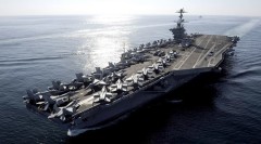 Tàu sân bay USS John C. Stennis, ảnh: Russia Today.