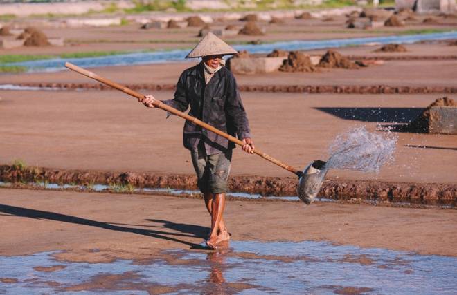 Cuộc sống diêm dân trên cánh đồng muối Nam Định