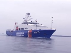 Tàu 8001 được mệnh danh là tàu cảnh sát biển hiện đại nhất Đông Nam Á. Ảnh cắt từ youtube