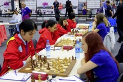 Tuyển nữ VN tại Olympiad 2016. Ảnh: Bakuchess.com