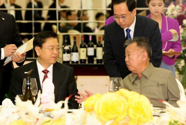 Lưu Vân Sơn, Ủy viên thường vụ Bộ Chính trị Trung Quốc, trong một chuyến thăm Bình Nhưỡng. (Ảnh: CNN)