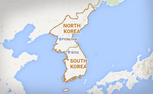 Bản đồ bán đảo Triều Tiên. Đồ họa: NDTV