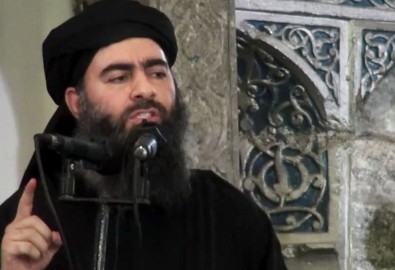 Baghdadi tuyên bố hành lập nhà nước IS ở một nhà thờ tại thành phố Mosul, Iraq năm 2014. Ảnh independent.co.uk