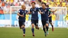 Đội tuyển Nhật Bản mừng chiến thắng. Ảnh thethao247.vn