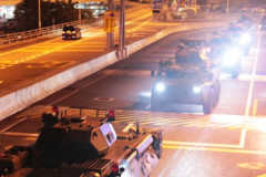 Quân đội Trung Quốc đã luân chuyển một loạt quân mới vào Hồng Kông giữa lúc các cuộc biểu tình đang làm rung chuyển thành phố này. (Ảnh: PLO)