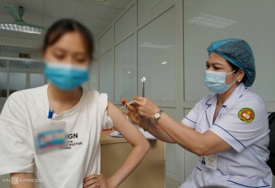 Têm vaccine. Ảnh Ngọc Thành - vnexpress.net