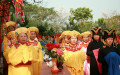 Một nghi thức trong lễ tế tại Lễ hội đền Hoàng Công Chất. (Ảnh: Điện Biên TV, Dienbientv.vn)