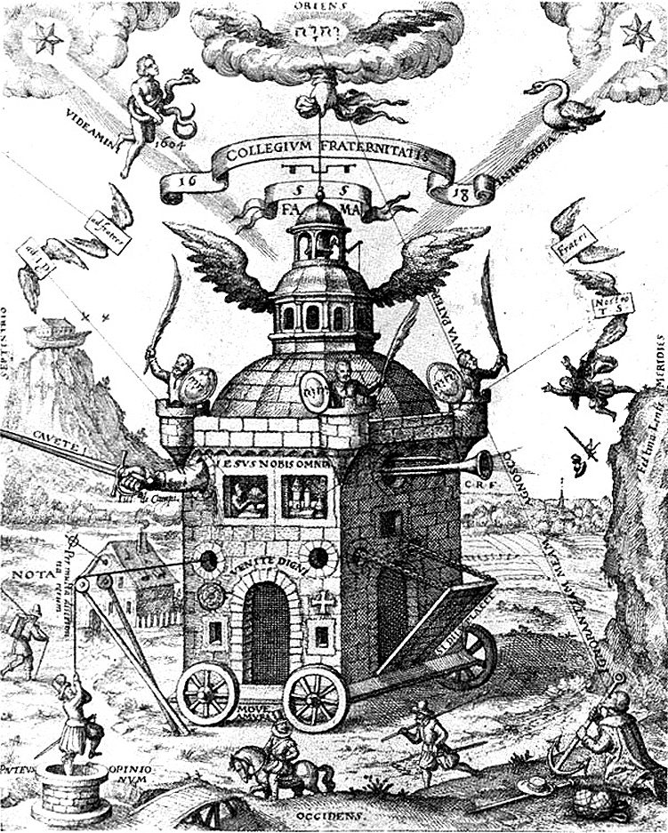 Ngôi đền của Hội Thập tự Hoa hồng năm 1618. (Phạm vi công cộng)