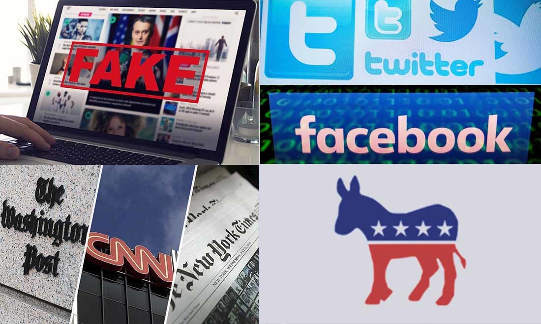 Toàn bộ các thế lực quyền lực như truyền thông dòng chính, mạng xã hội lao vào tấn công Tổng thống Donald Trump, cáo buộc ông thông đồng với Nga. (Tổng hợp)
