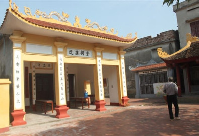 Đền thờ các tiến sĩ làng Kim Đôi. (Ảnh: Báo Giáo dục & Thời đại)