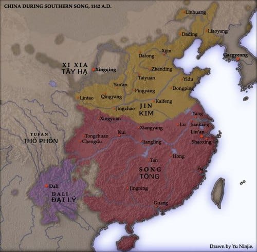 Bản đồ Đại Lý. (Tranh: Wikipedia, CC BY-SA 3.0)